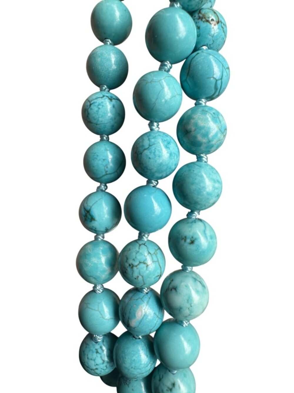 Carolyn Pollack Hand Knotted Turquoise 80" Infinity Wrap Necklace - Picture 8 of 9